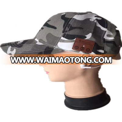 2017 hot selling camouflage Bluetooth Baseball beanie cap hat with high quality